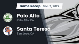 Recap: Palo Alto  vs. Santa Teresa  2022