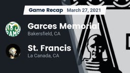Recap: Garces Memorial  vs. St. Francis  2021