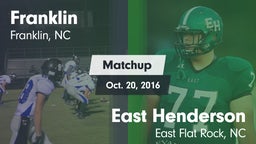 Matchup: Franklin  vs. East Henderson  2016