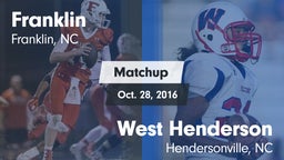 Matchup: Franklin  vs. West Henderson  2016