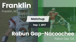 Matchup: Franklin  vs. Rabun Gap-Nacoochee  2017