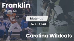 Matchup: Franklin  vs. Carolina Wildcats 2017