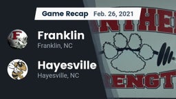 Recap: Franklin  vs. Hayesville 2021