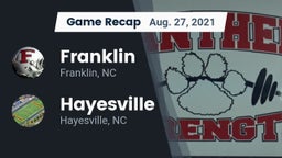 Recap: Franklin  vs. Hayesville 2021