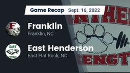 Recap: Franklin  vs. East Henderson  2022