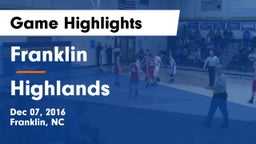Franklin  vs Highlands  Game Highlights - Dec 07, 2016