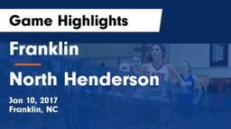 Franklin  vs North Henderson  Game Highlights - Jan 10, 2017