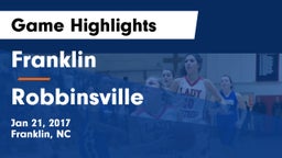 Franklin  vs Robbinsville  Game Highlights - Jan 21, 2017