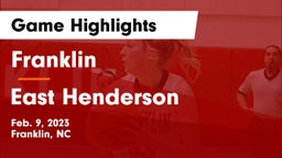 Franklin  vs East Henderson  Game Highlights - Feb. 9, 2023