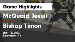 McQuaid Jesuit  vs Bishop Timon Game Highlights - Jan. 14, 2022