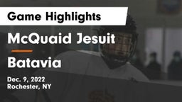 McQuaid Jesuit  vs Batavia Game Highlights - Dec. 9, 2022