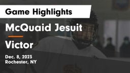 McQuaid Jesuit  vs Victor  Game Highlights - Dec. 8, 2023