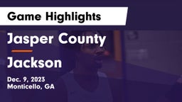 Jasper County  vs Jackson  Game Highlights - Dec. 9, 2023