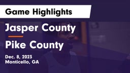 Jasper County  vs Pike County  Game Highlights - Dec. 8, 2023