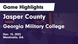 Jasper County  vs Georgia Military College  Game Highlights - Dec. 15, 2023