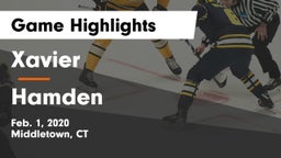Xavier  vs Hamden  Game Highlights - Feb. 1, 2020