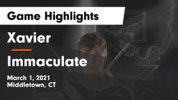 Xavier  vs Immaculate Game Highlights - March 1, 2021