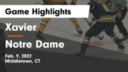 Xavier  vs Notre Dame  Game Highlights - Feb. 9, 2022