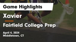 Xavier  vs Fairfield College Prep  Game Highlights - April 4, 2024