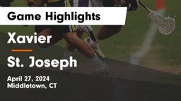 Xavier  vs St. Joseph  Game Highlights - April 27, 2024