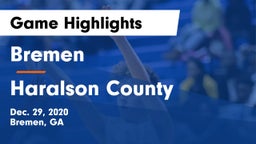 Bremen  vs Haralson County  Game Highlights - Dec. 29, 2020