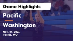 Pacific  vs Washington Game Highlights - Nov. 21, 2023
