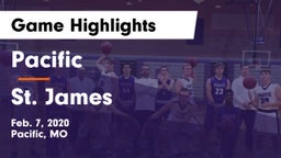 Pacific  vs St. James  Game Highlights - Feb. 7, 2020