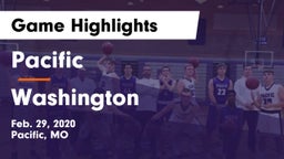 Pacific  vs Washington  Game Highlights - Feb. 29, 2020