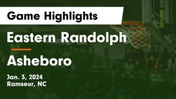Eastern Randolph  vs Asheboro  Game Highlights - Jan. 3, 2024