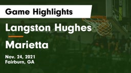 Langston Hughes  vs Marietta  Game Highlights - Nov. 24, 2021