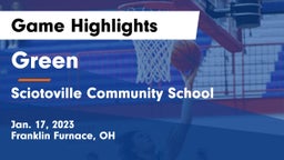Green  vs Sciotoville Community School Game Highlights - Jan. 17, 2023