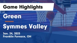 Green  vs Symmes Valley  Game Highlights - Jan. 24, 2023