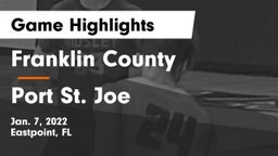 Franklin County  vs Port St. Joe  Game Highlights - Jan. 7, 2022