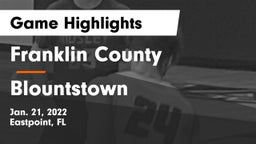 Franklin County  vs Blountstown  Game Highlights - Jan. 21, 2022