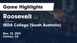 Roosevelt  vs SEDA College (South Australia) Game Highlights - Nov. 22, 2023
