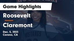 Roosevelt  vs Claremont  Game Highlights - Dec. 5, 2023