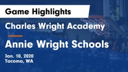 Charles Wright Academy vs Annie Wright Schools Game Highlights - Jan. 10, 2020