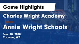 Charles Wright Academy vs Annie Wright Schools Game Highlights - Jan. 28, 2020