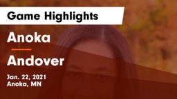 Anoka  vs Andover  Game Highlights - Jan. 22, 2021