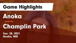 Anoka  vs Champlin Park  Game Highlights - Jan. 28, 2021