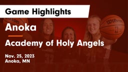Anoka  vs Academy of Holy Angels  Game Highlights - Nov. 25, 2023