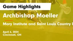 Archbishop Moeller  vs Mary Institute and Saint Louis Country Day School Game Highlights - April 6, 2024