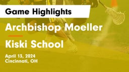 Archbishop Moeller  vs Kiski School Game Highlights - April 13, 2024