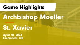 Archbishop Moeller  vs St. Xavier  Game Highlights - April 10, 2024