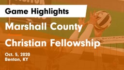 Marshall County  vs Christian Fellowship Game Highlights - Oct. 5, 2020