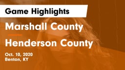 Marshall County  vs Henderson County Game Highlights - Oct. 10, 2020