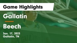 Gallatin  vs Beech  Game Highlights - Jan. 17, 2023