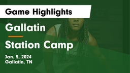 Gallatin  vs Station Camp  Game Highlights - Jan. 5, 2024