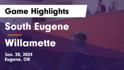 South Eugene  vs Willamette  Game Highlights - Jan. 20, 2024