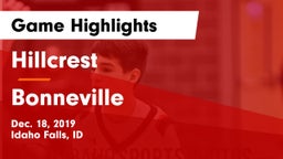 Hillcrest  vs Bonneville  Game Highlights - Dec. 18, 2019
